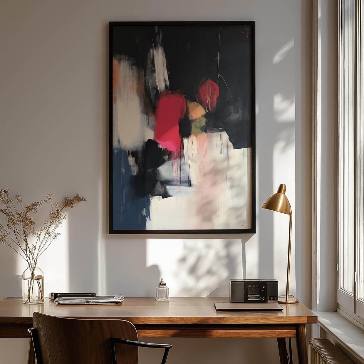 Jakarta - Abstract Art Framed Print