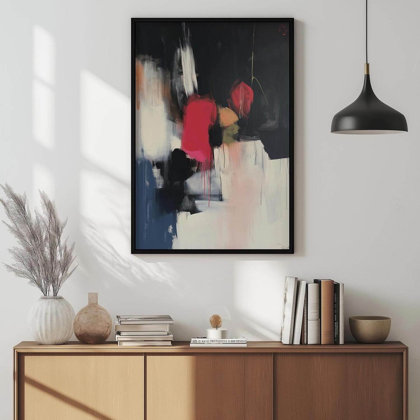 Jakarta - Abstract Art Framed Print