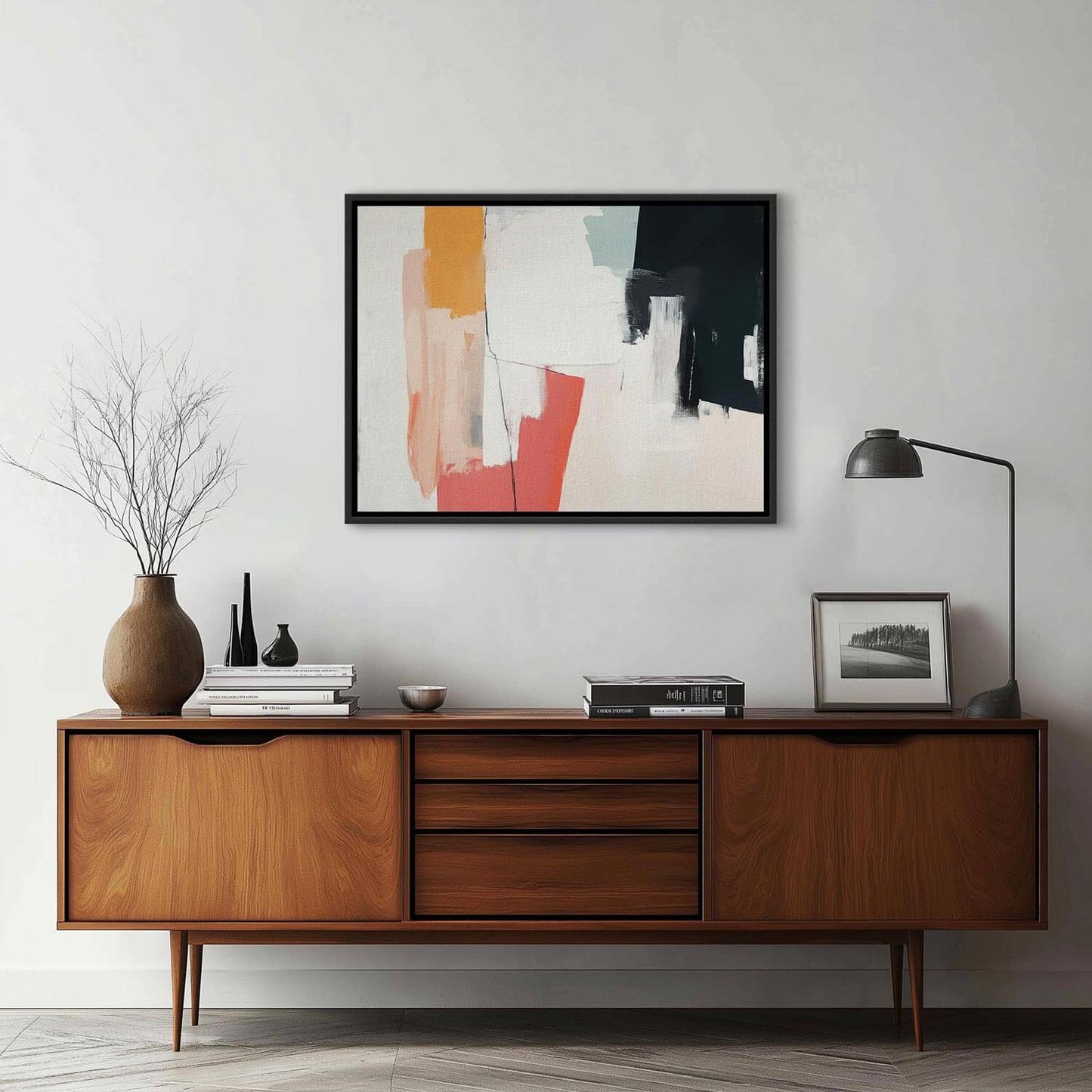 Nara - Abstract Framed Canvas