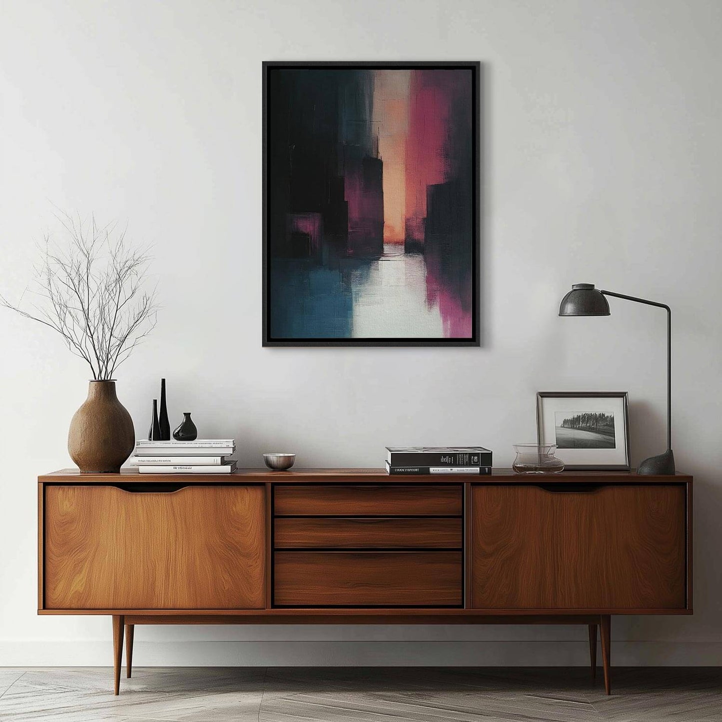 Colmar - Abstract Framed Canvas