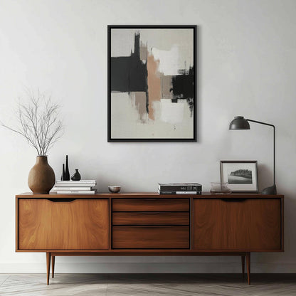 Katowice - Abstract Framed Canvas